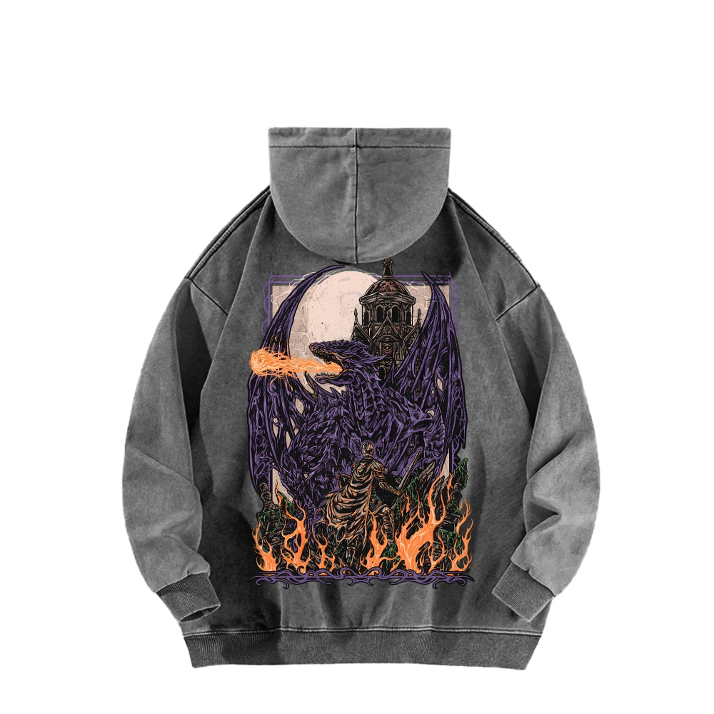 Dark Souls Unisex Washed Hoodie 2601009875