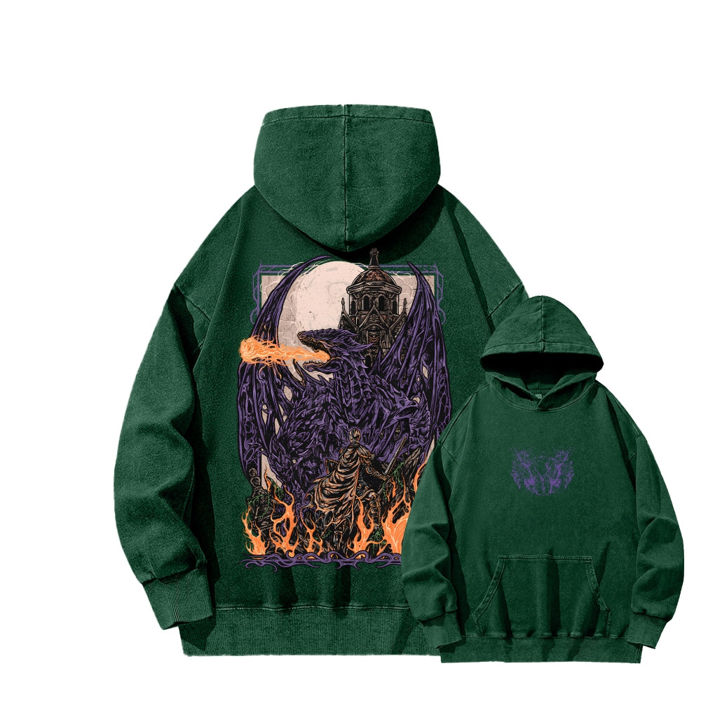 Dark Souls Unisex Washed Hoodie 2601009875