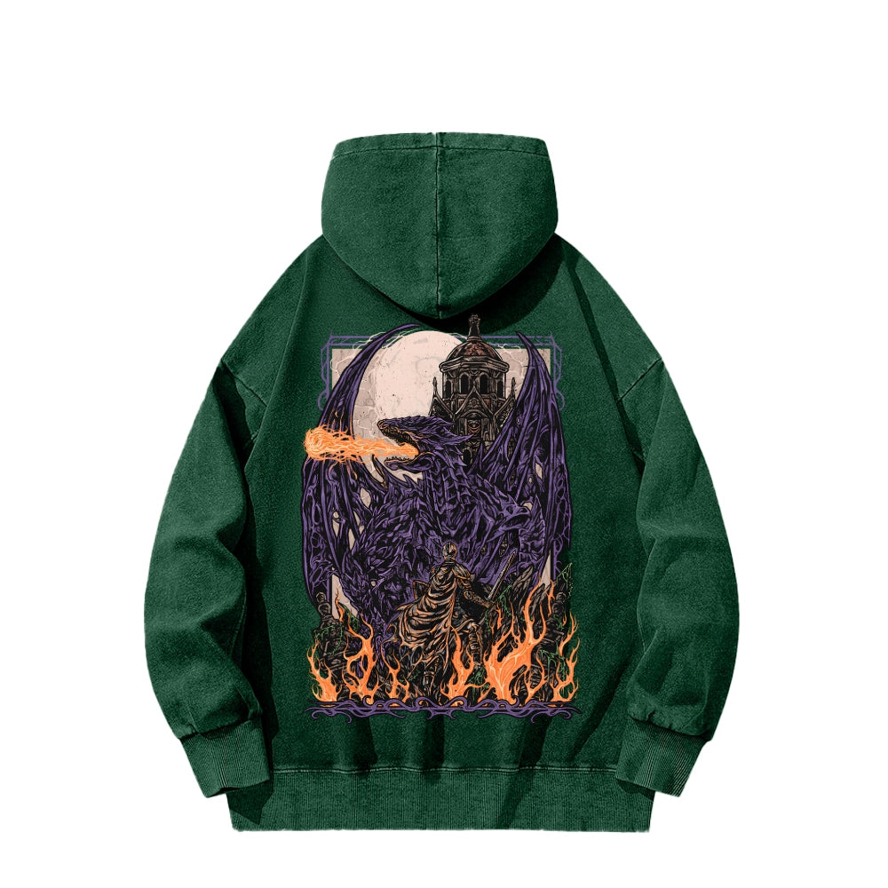 Dark Souls Unisex Washed Hoodie 2601009875