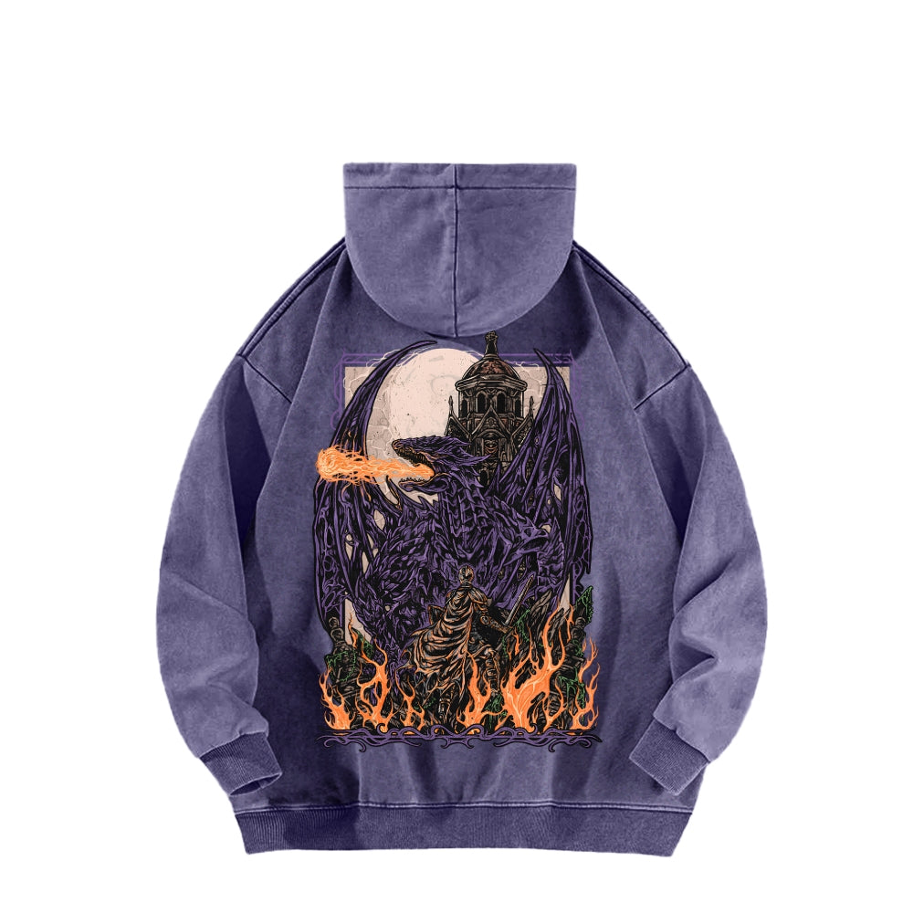 Dark Souls Unisex Washed Hoodie 2601009875