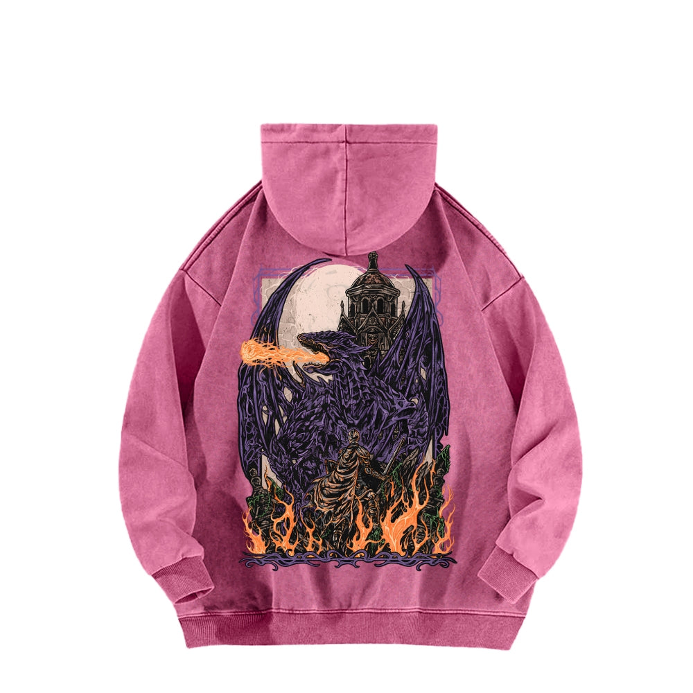 Dark Souls Unisex Washed Hoodie 2601009875