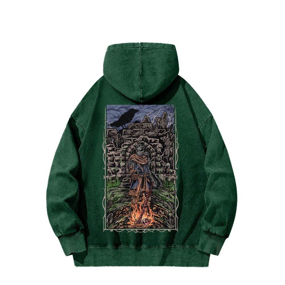 Dark Souls Unisex Washed Hoodie 2601009880