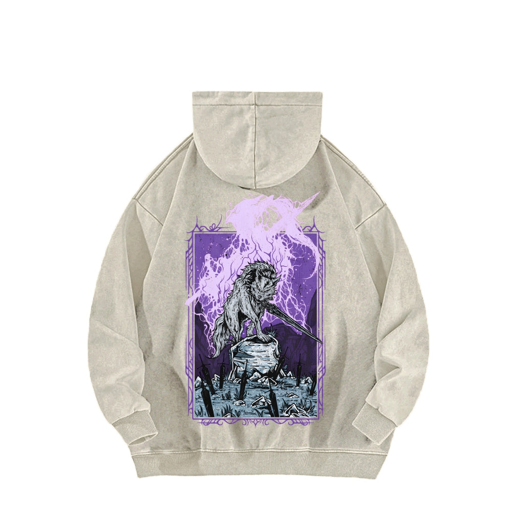 Dark Souls Unisex Washed Hoodie 2601009886