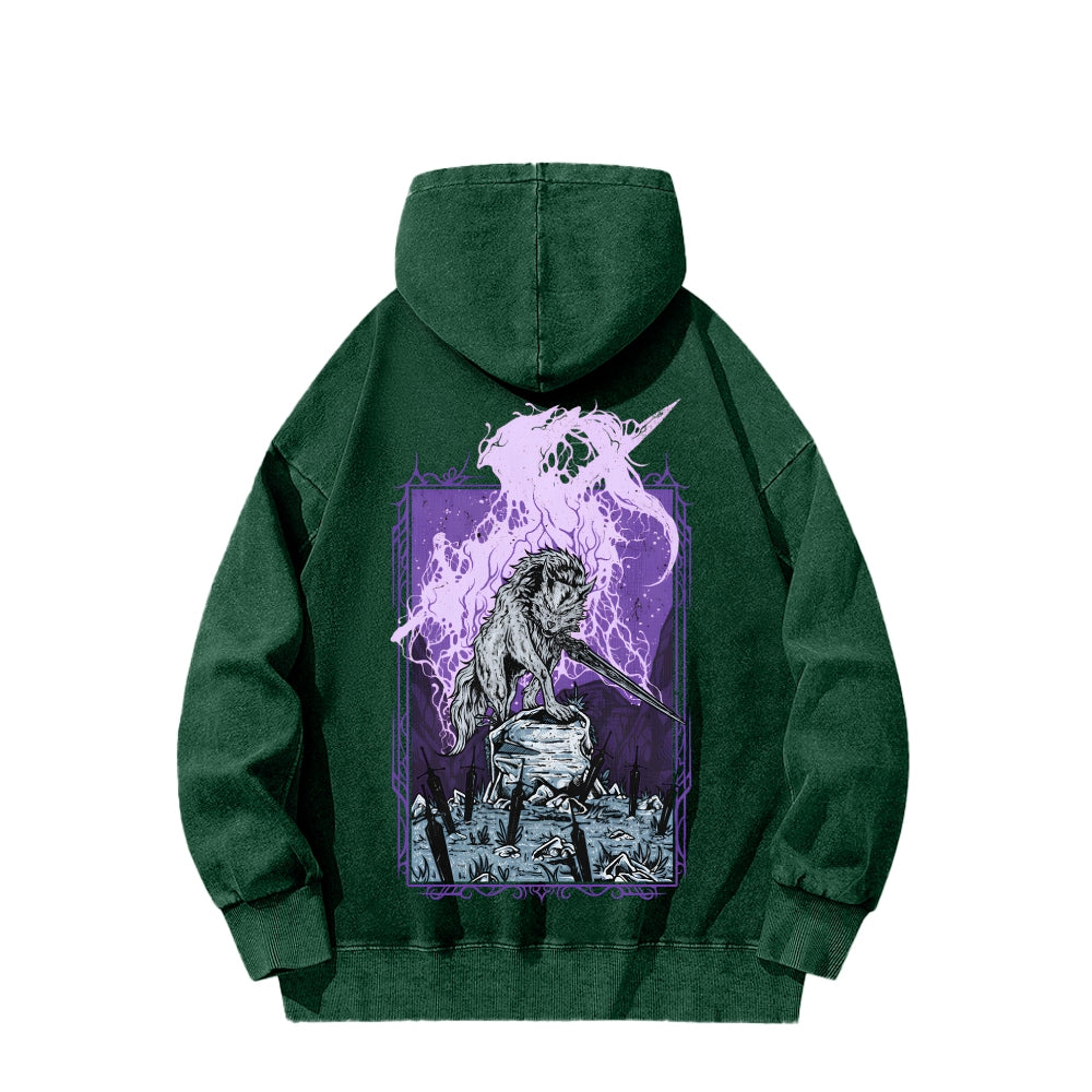Dark Souls Unisex Washed Hoodie 2601009886