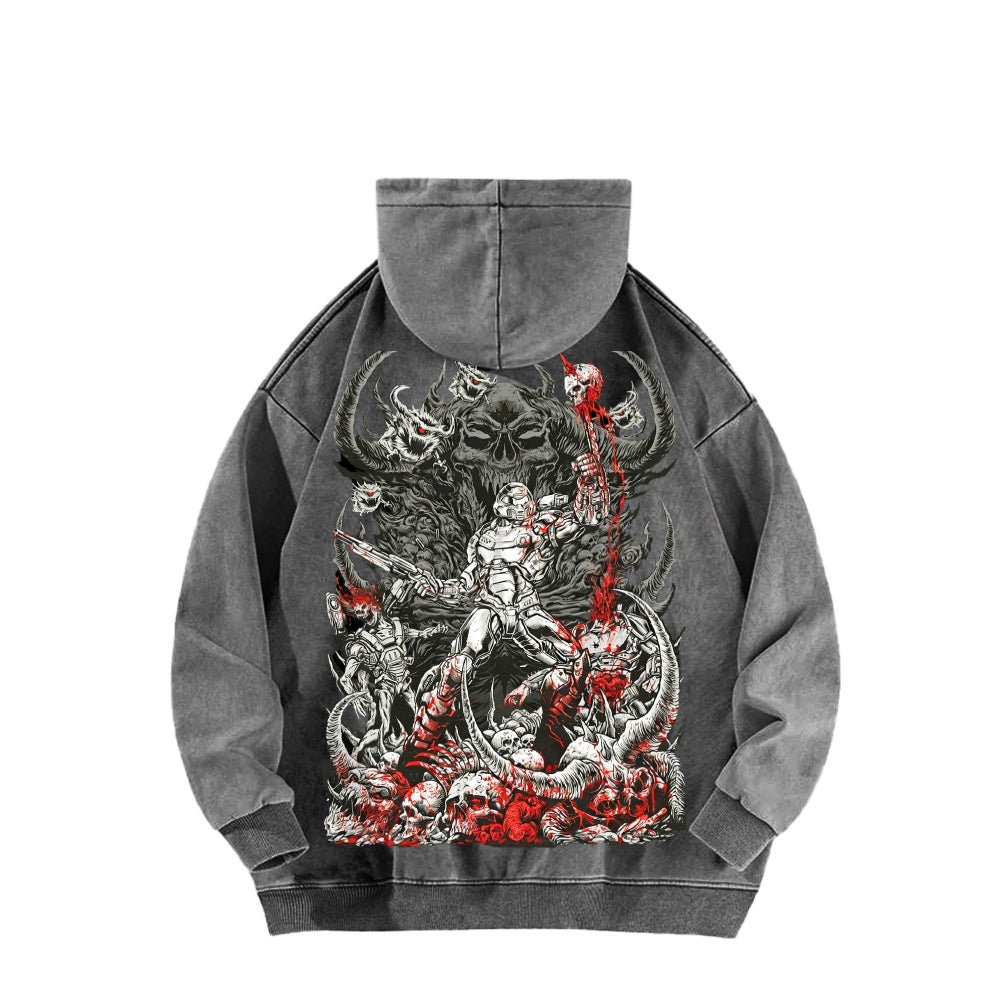 DOOM Unisex Washed Hoodie 2601010130