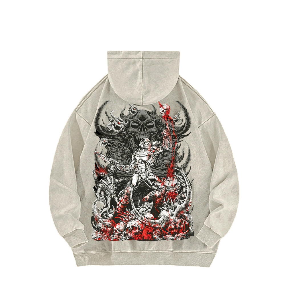 DOOM Unisex Washed Hoodie 2601010130
