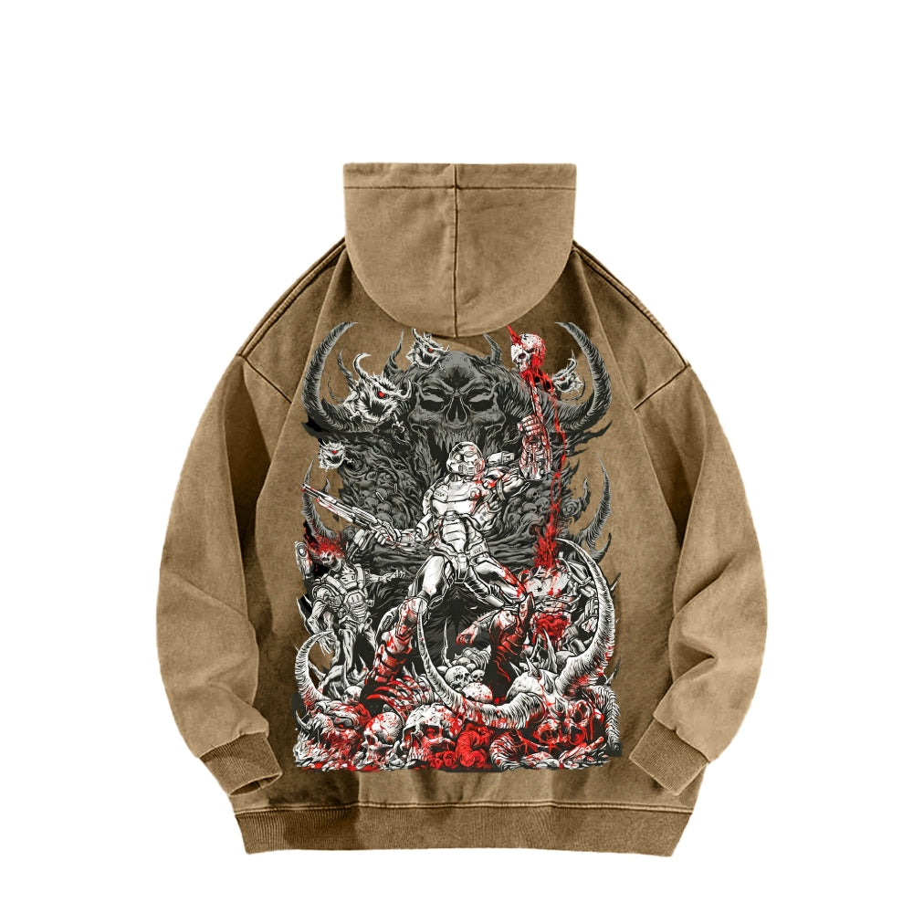 DOOM Unisex Washed Hoodie 2601010130