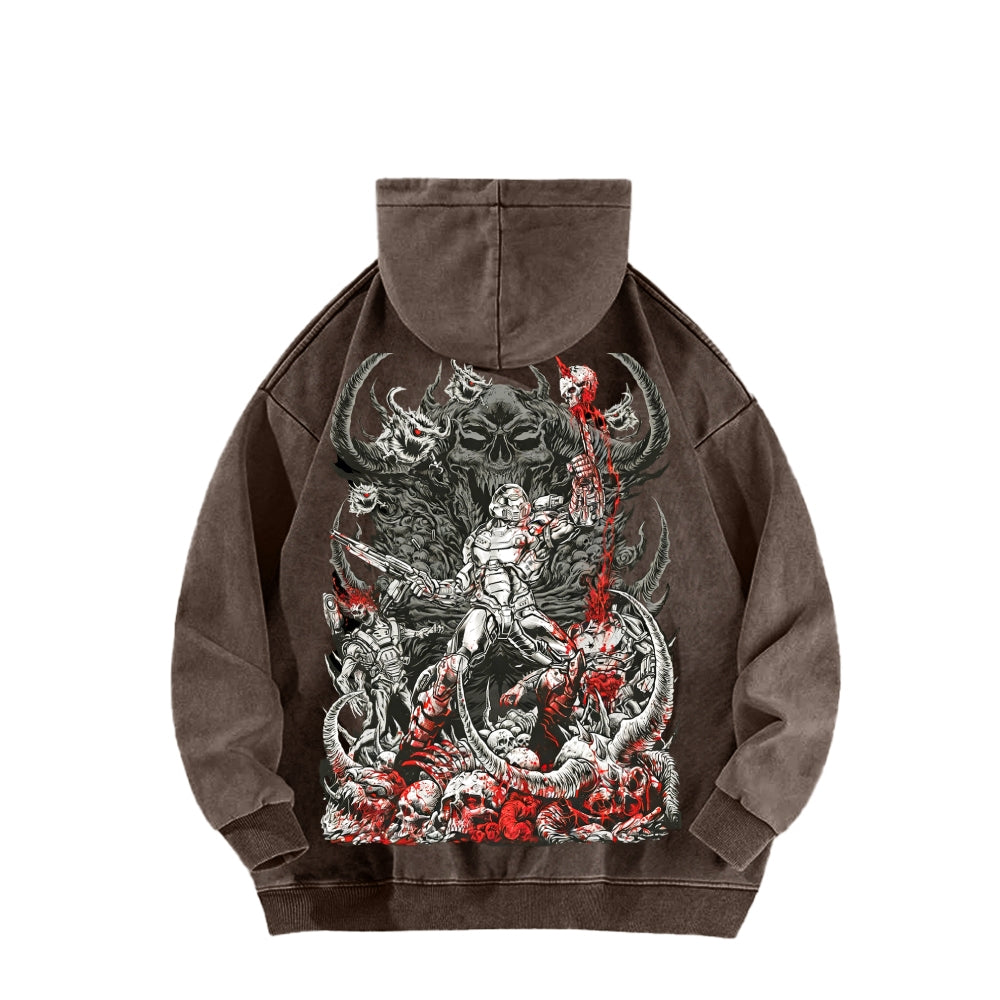 DOOM Unisex Washed Hoodie 2601010130