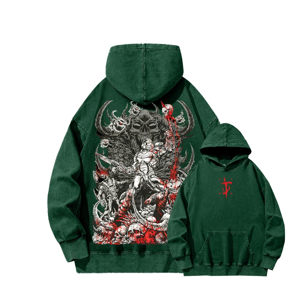 DOOM Unisex Washed Hoodie 2601010130