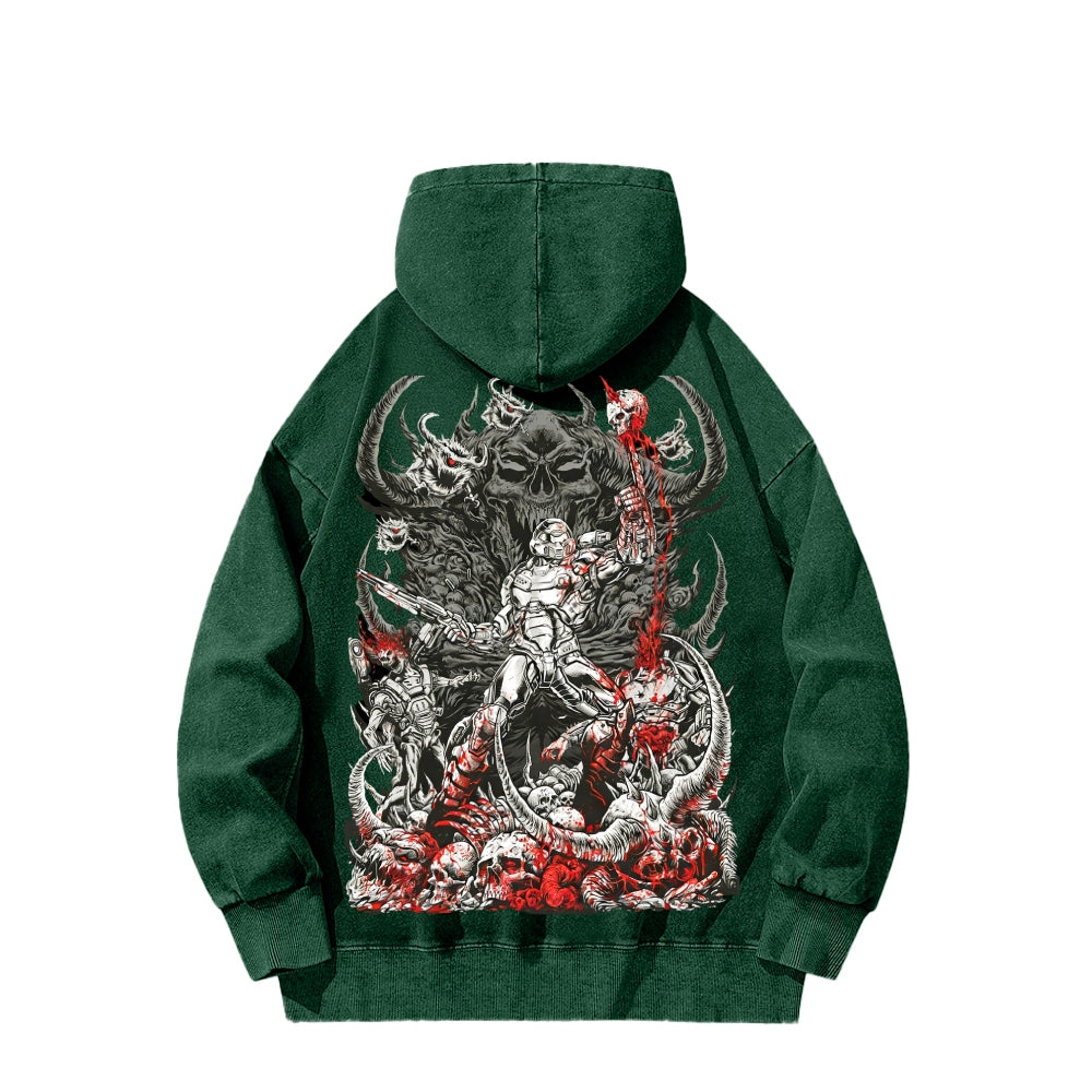 DOOM Unisex Washed Hoodie 2601010130