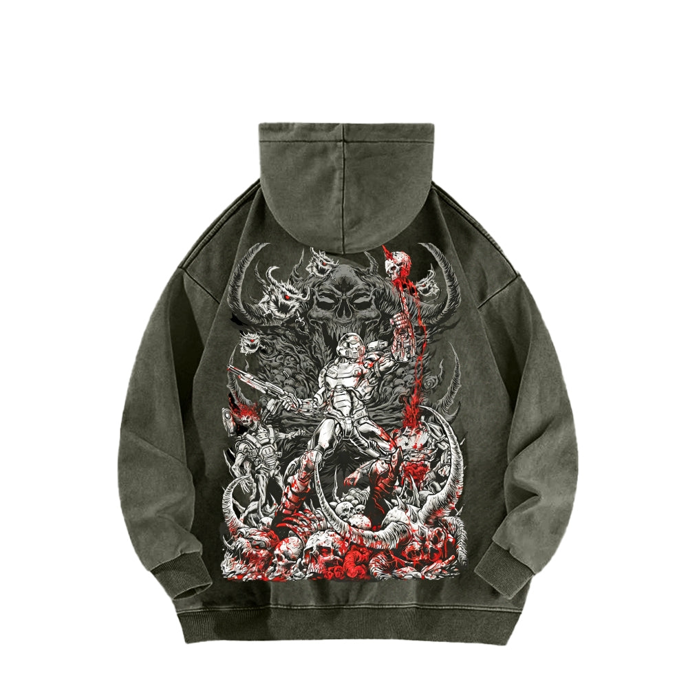 DOOM Unisex Washed Hoodie 2601010130