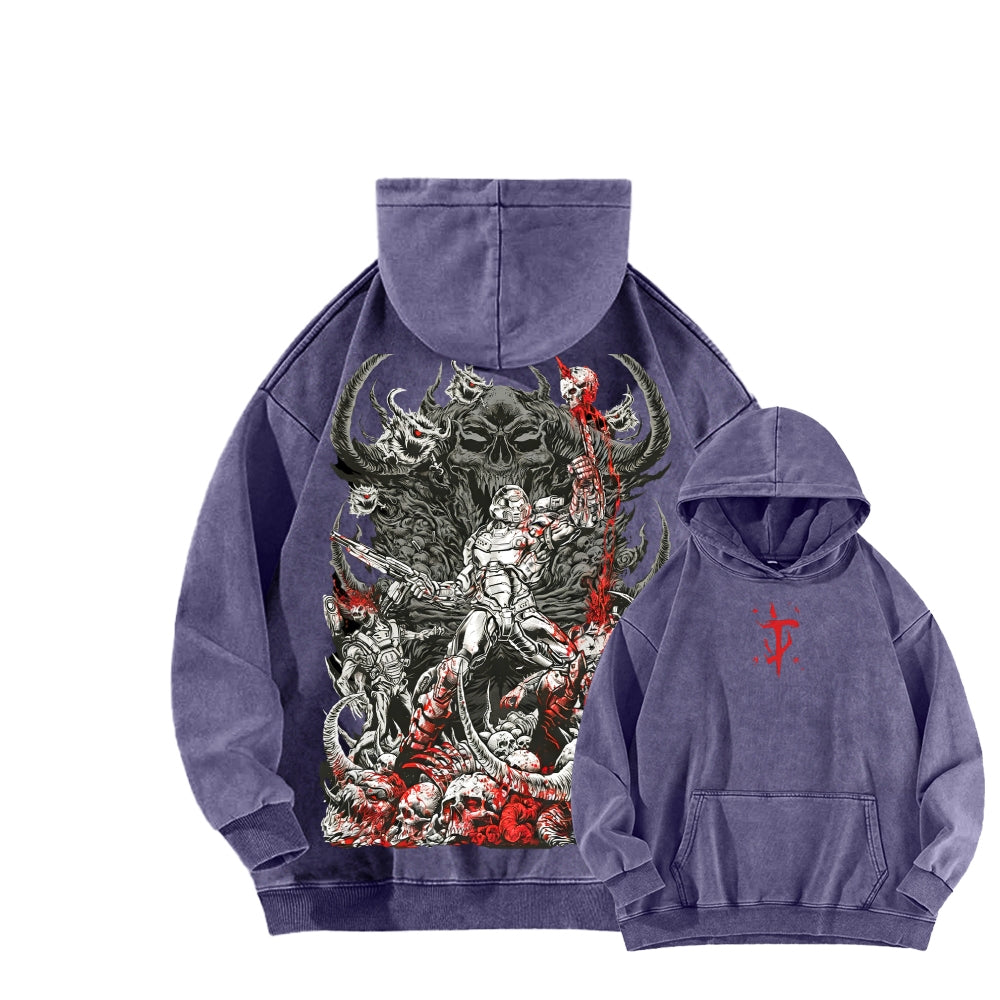 DOOM Unisex Washed Hoodie 2601010130