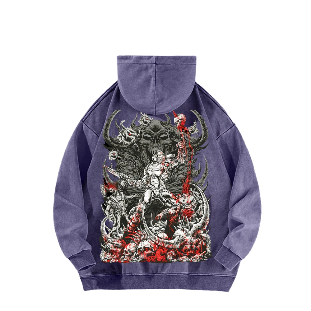DOOM Unisex Washed Hoodie 2601010130