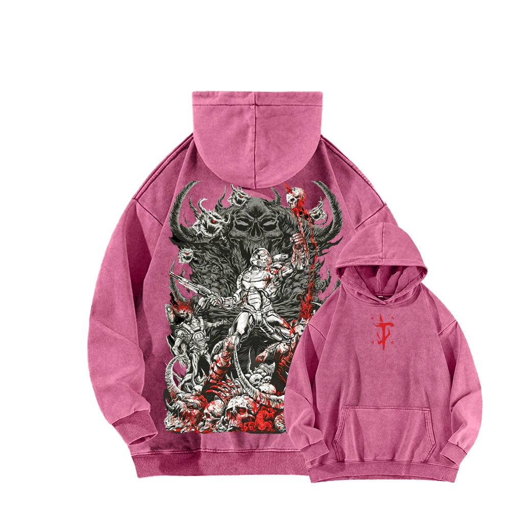 DOOM Unisex Washed Hoodie 2601010130