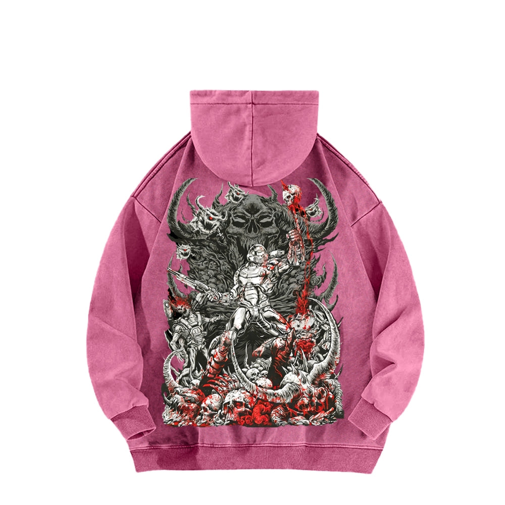 DOOM Unisex Washed Hoodie 2601010130