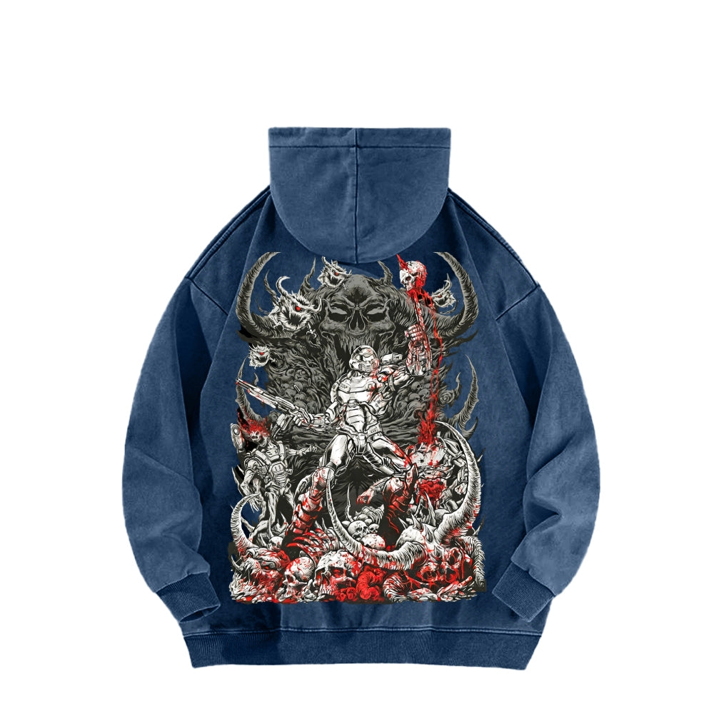 DOOM Unisex Washed Hoodie 2601010130
