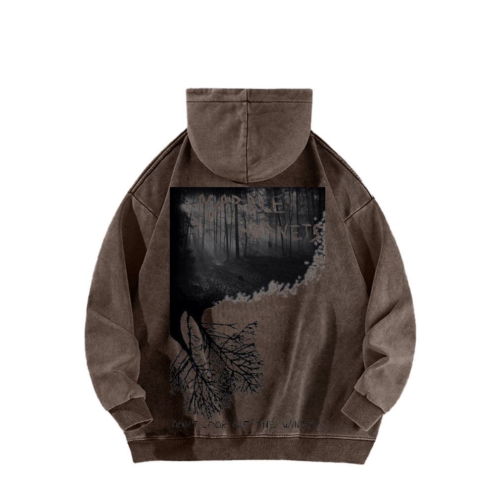 Marble Hornets  Unisex Washed Hoodie 2601010396