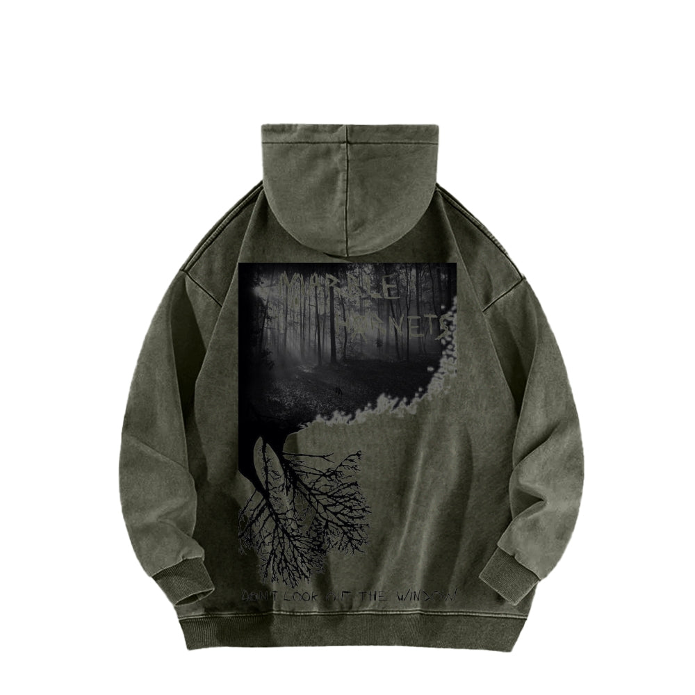 Marble Hornets  Unisex Washed Hoodie 2601010396
