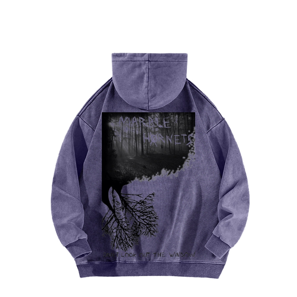 Marble Hornets  Unisex Washed Hoodie 2601010396