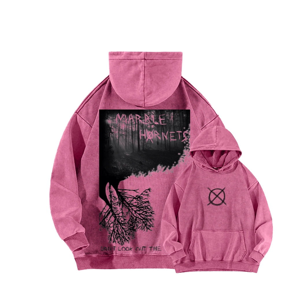 Marble Hornets  Unisex Washed Hoodie 2601010396