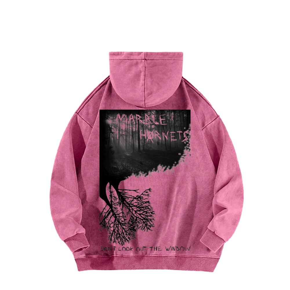 Marble Hornets  Unisex Washed Hoodie 2601010396