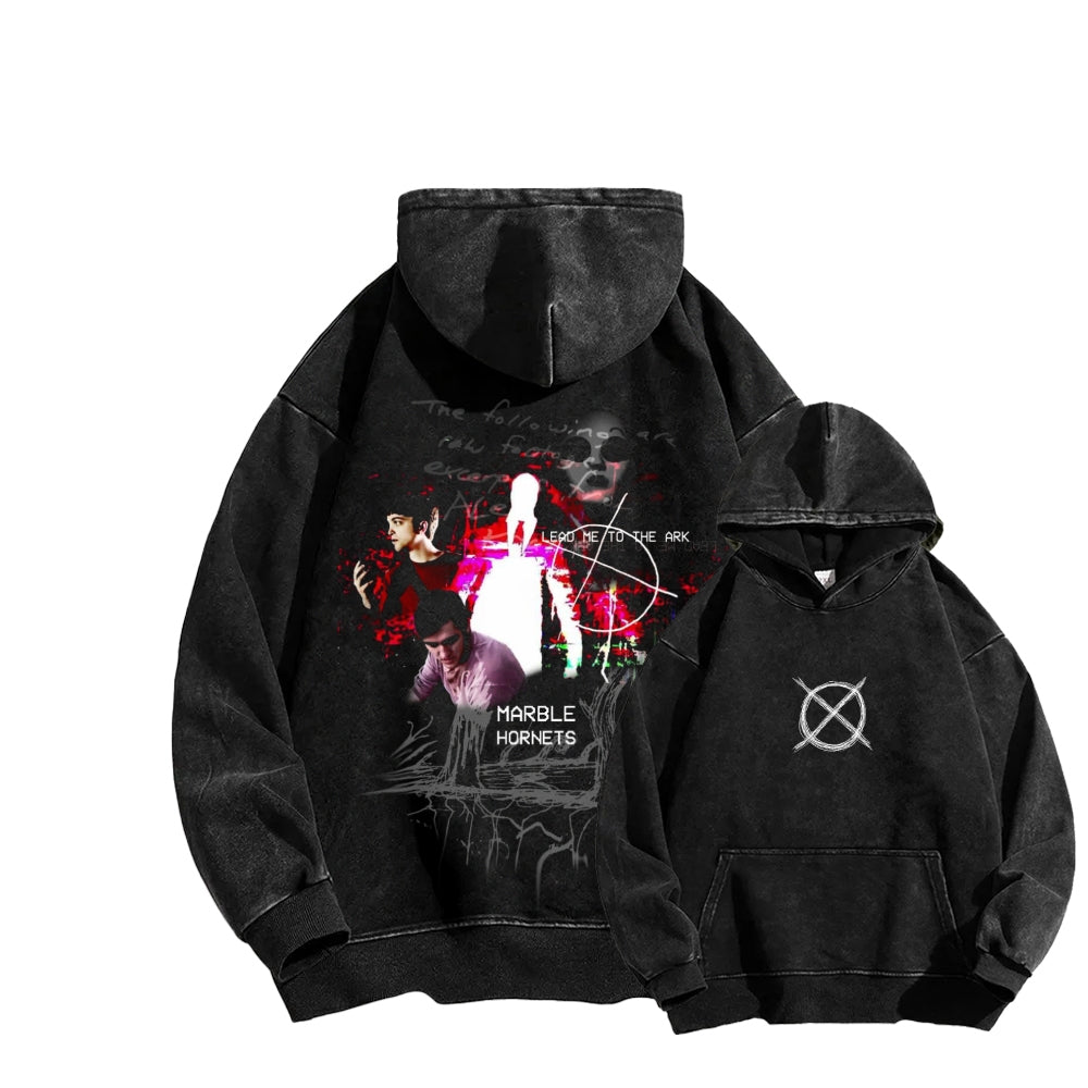 Marble Hornets  Unisex Washed Hoodie 2601010397