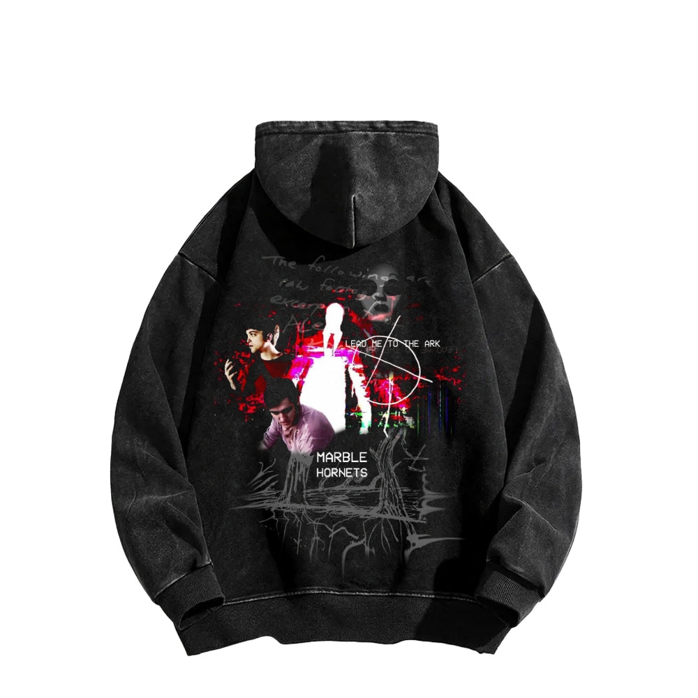 Marble Hornets  Unisex Washed Hoodie 2601010397
