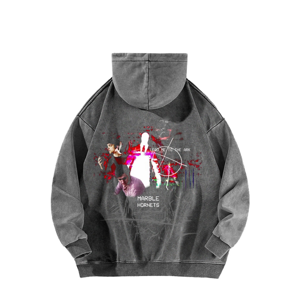 Marble Hornets  Unisex Washed Hoodie 2601010397
