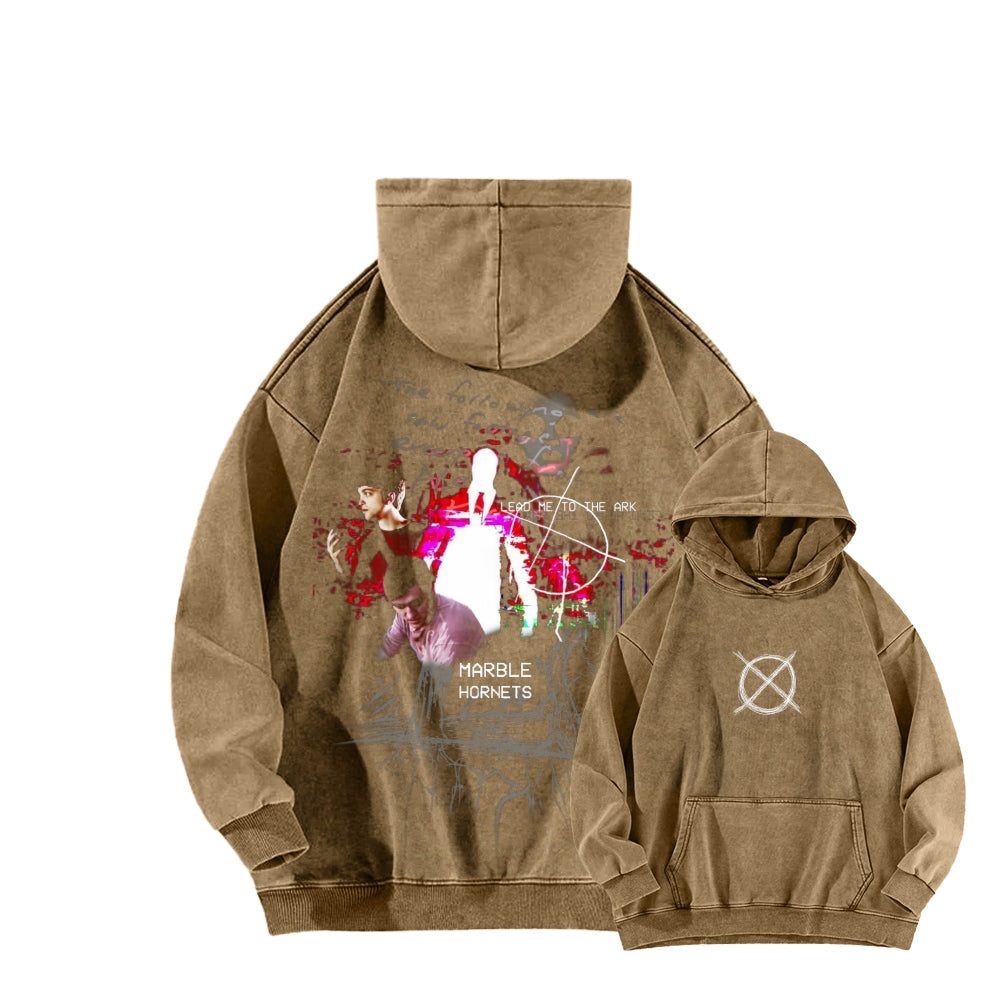 Marble Hornets  Unisex Washed Hoodie 2601010397