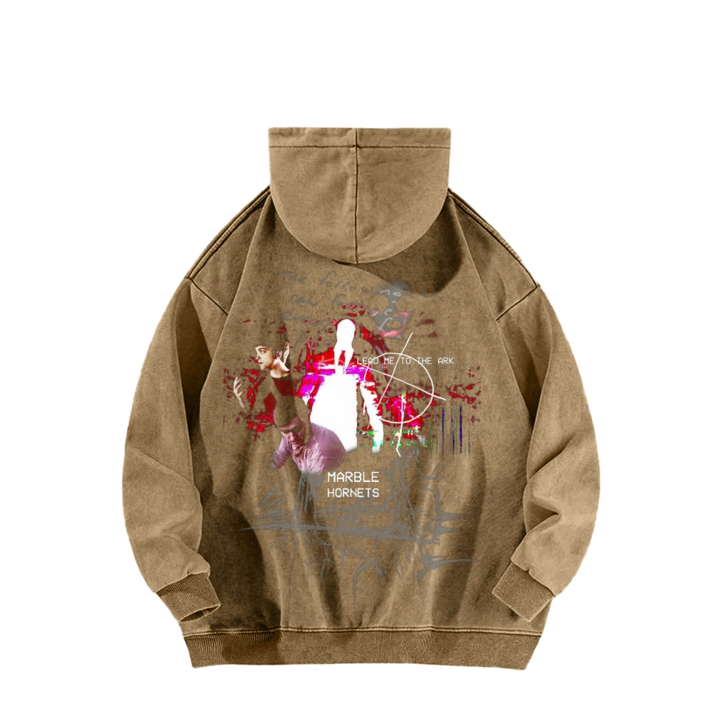 Marble Hornets  Unisex Washed Hoodie 2601010397