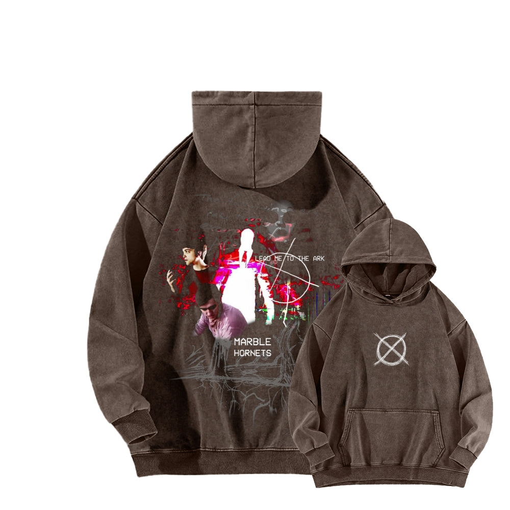 Marble Hornets  Unisex Washed Hoodie 2601010397