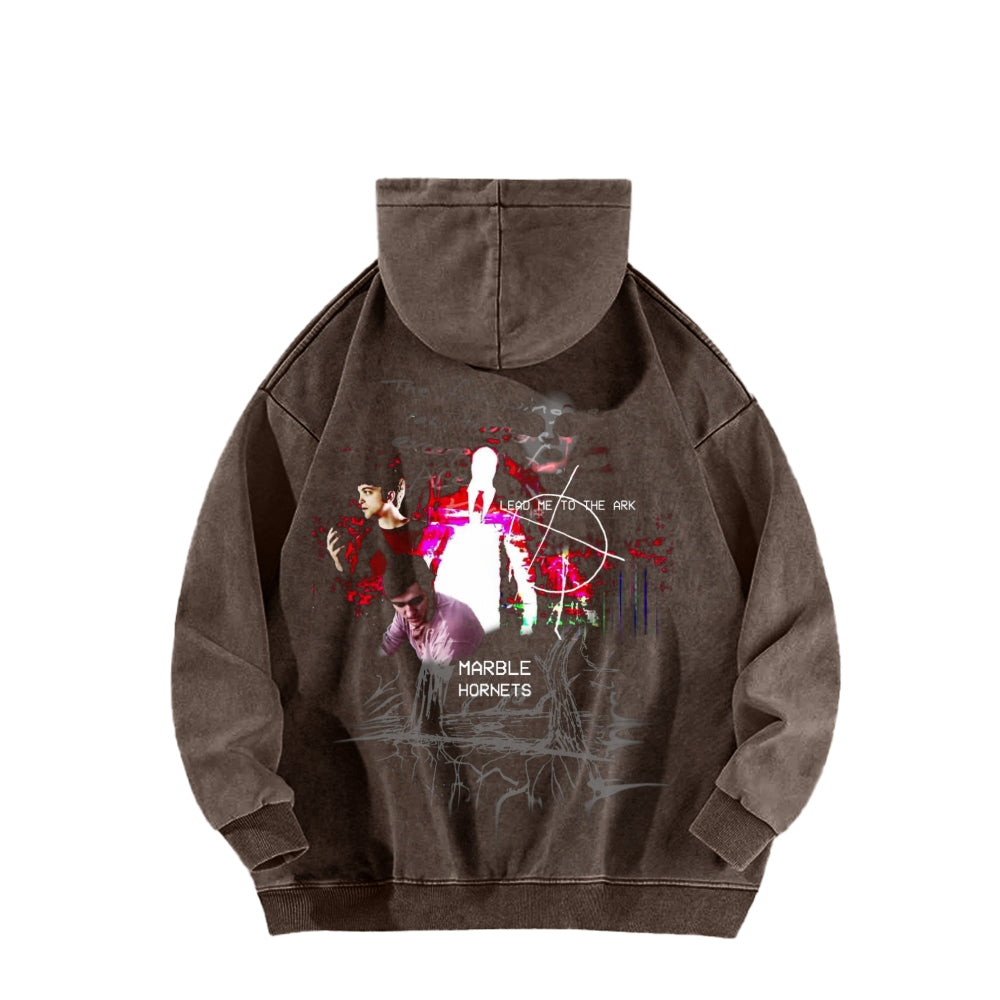 Marble Hornets  Unisex Washed Hoodie 2601010397