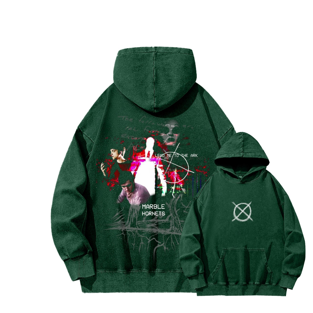 Marble Hornets  Unisex Washed Hoodie 2601010397