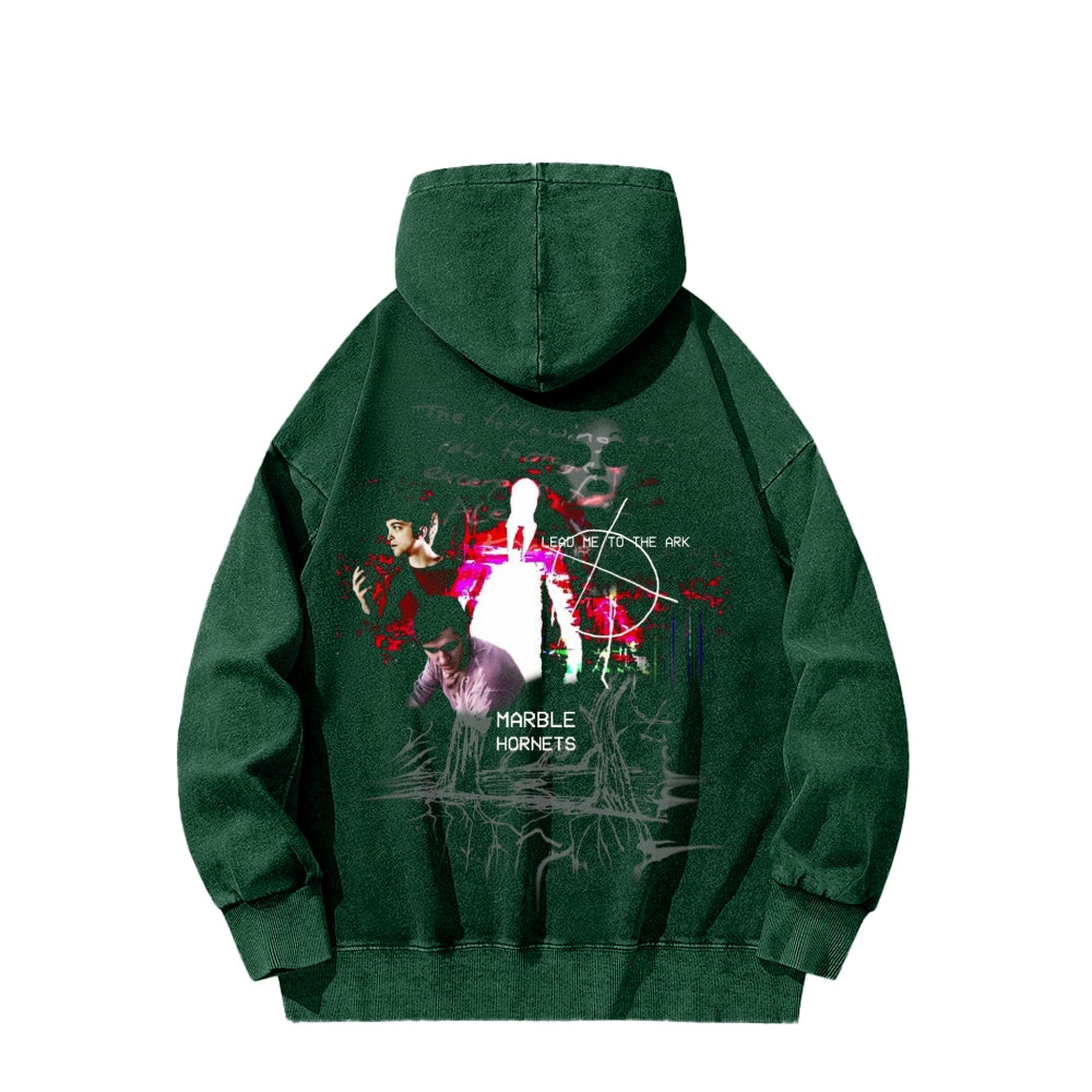 Marble Hornets  Unisex Washed Hoodie 2601010397