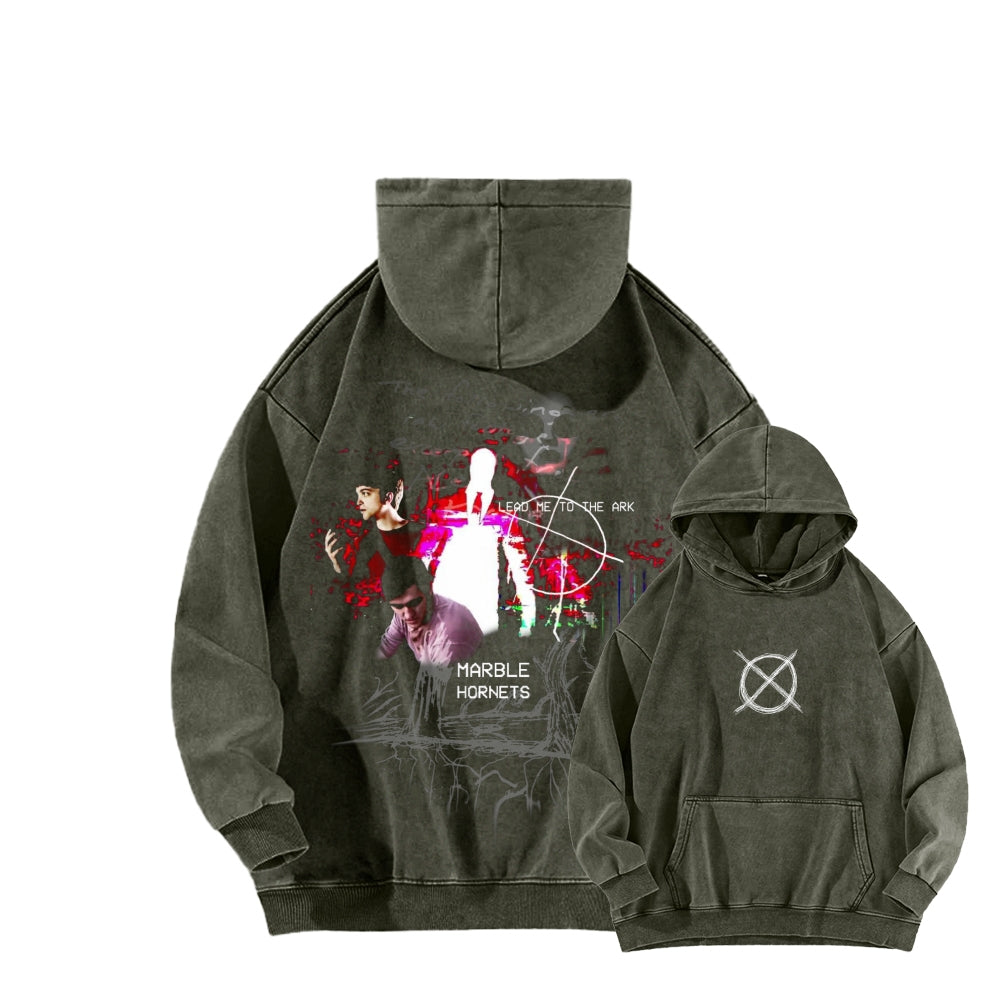 Marble Hornets  Unisex Washed Hoodie 2601010397