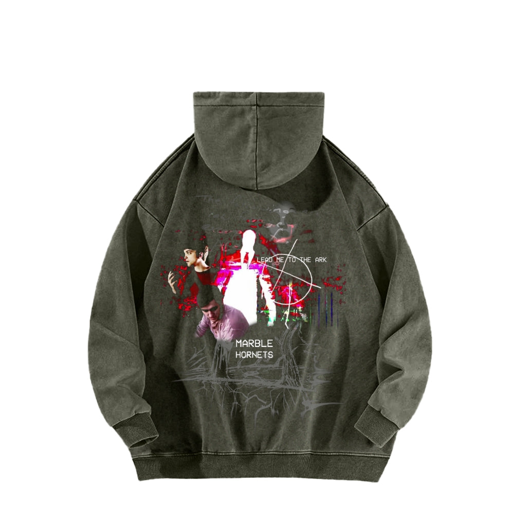 Marble Hornets  Unisex Washed Hoodie 2601010397