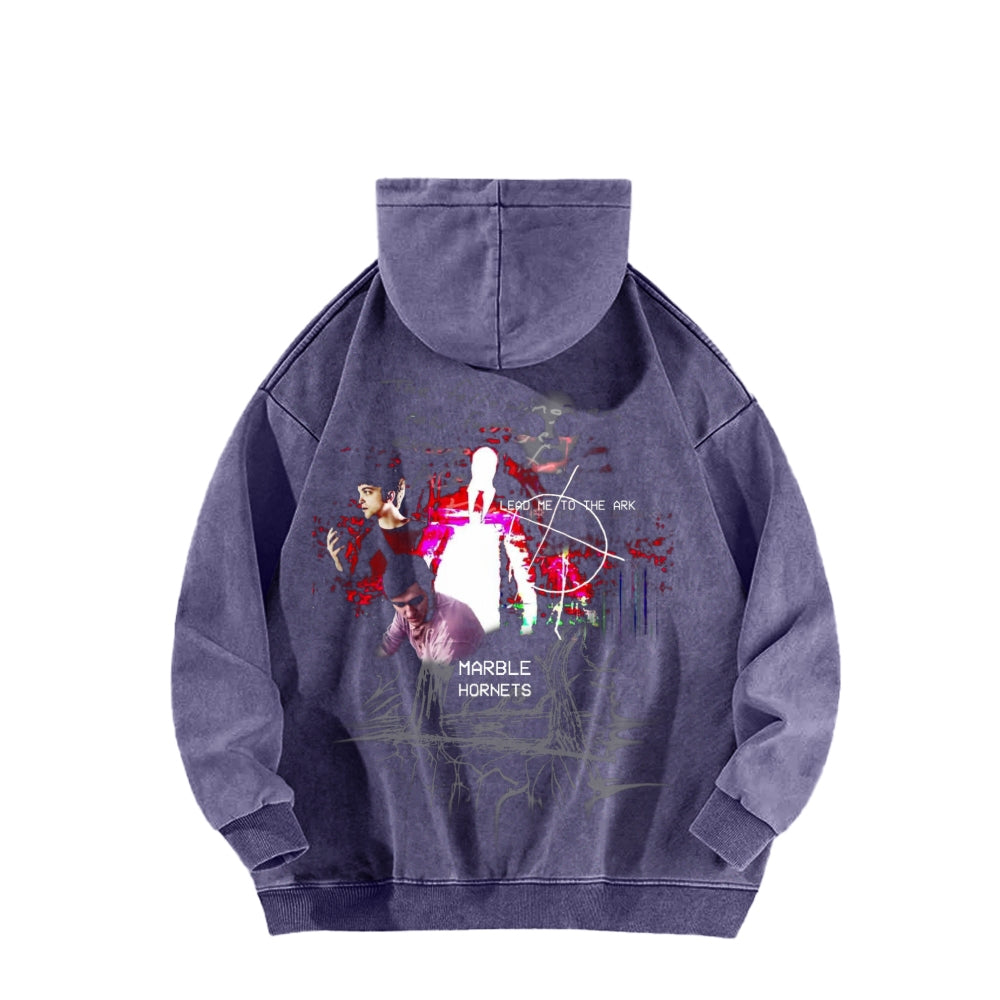 Marble Hornets  Unisex Washed Hoodie 2601010397