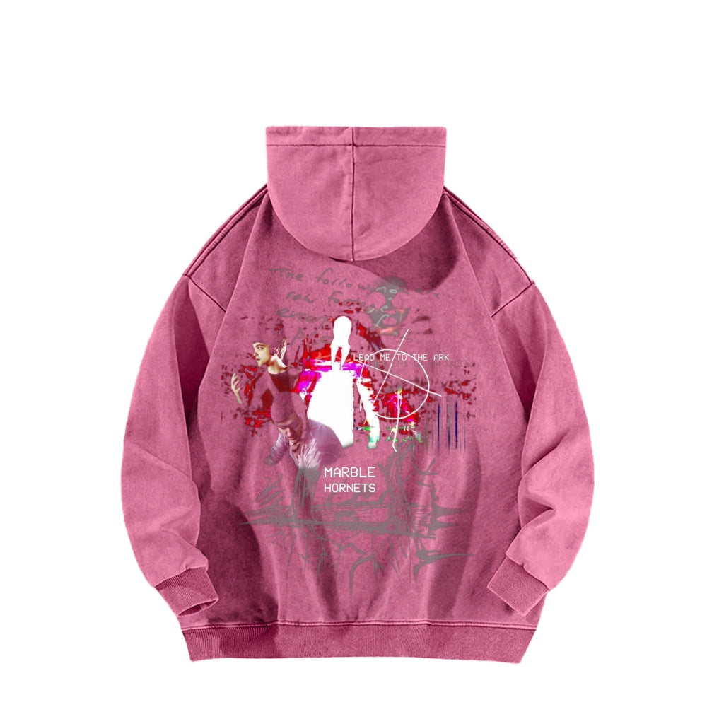 Marble Hornets  Unisex Washed Hoodie 2601010397