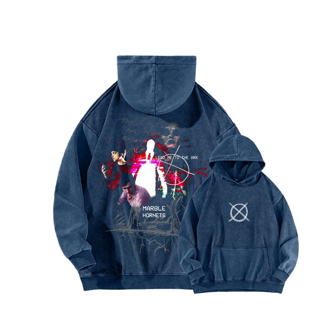 Marble Hornets  Unisex Washed Hoodie 2601010397