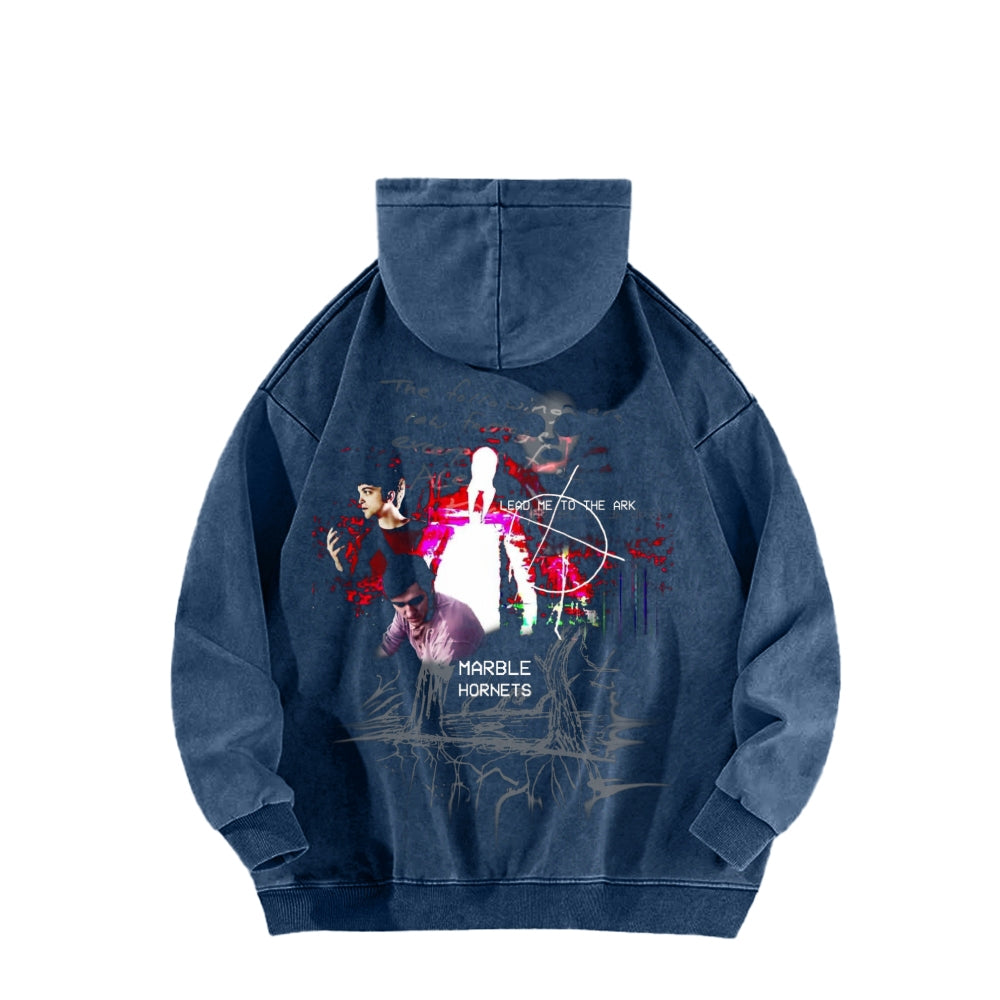 Marble Hornets  Unisex Washed Hoodie 2601010397