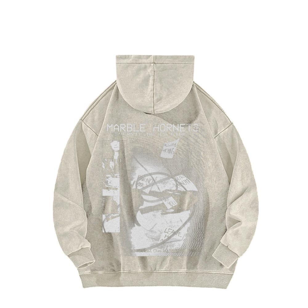Marble Hornets  Unisex Washed Hoodie 2601010398
