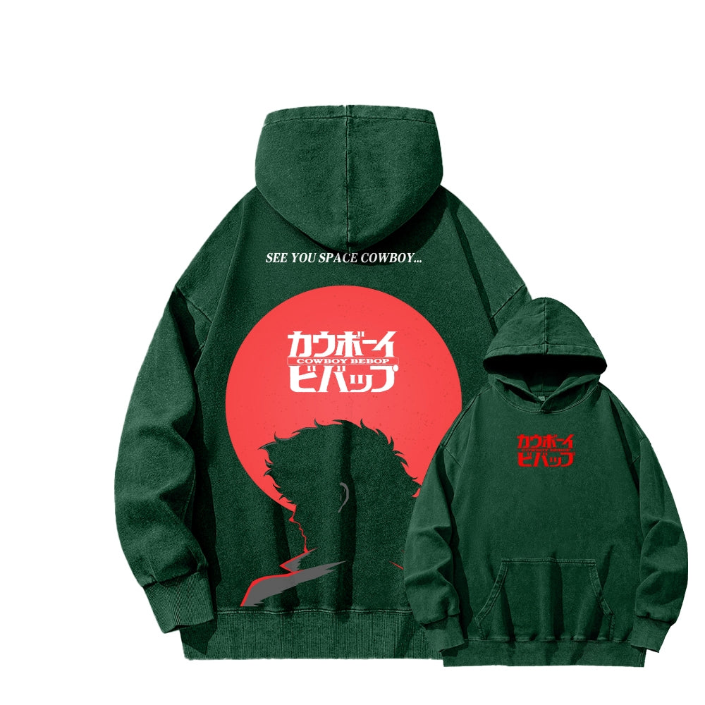COWBOY BEBOP Unisex Washed Hoodie 2601010481