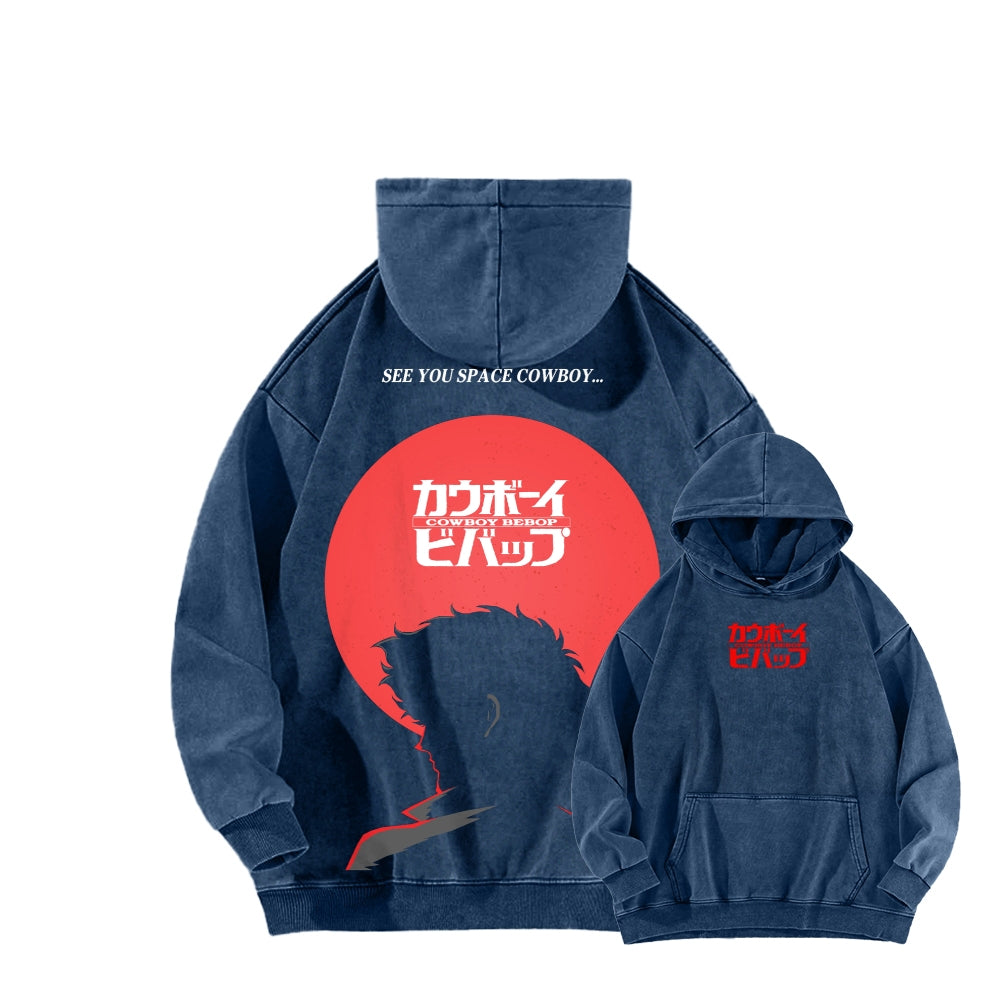 COWBOY BEBOP Unisex Washed Hoodie 2601010481