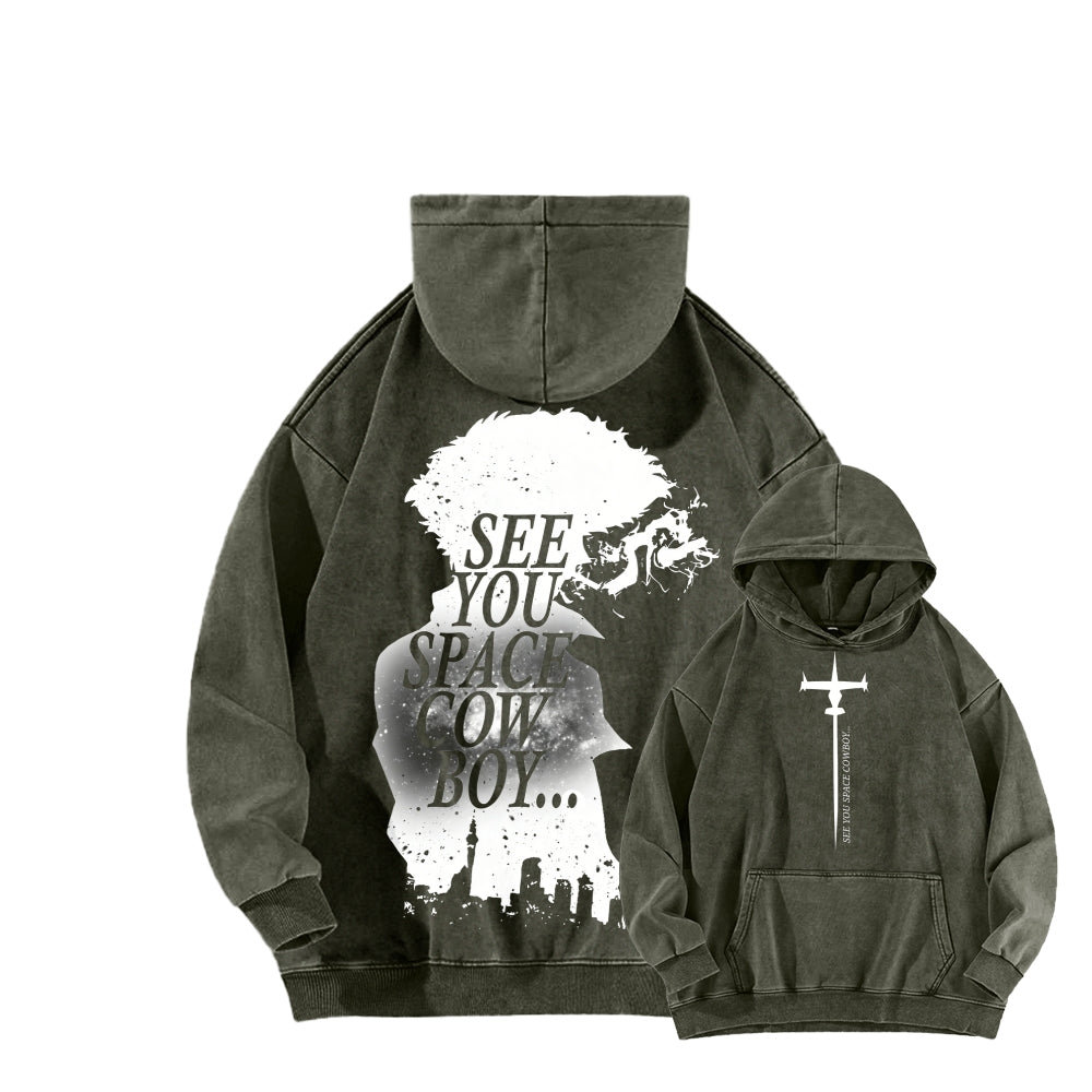 COWBOY BEBOP Unisex Washed Hoodie 2601010501