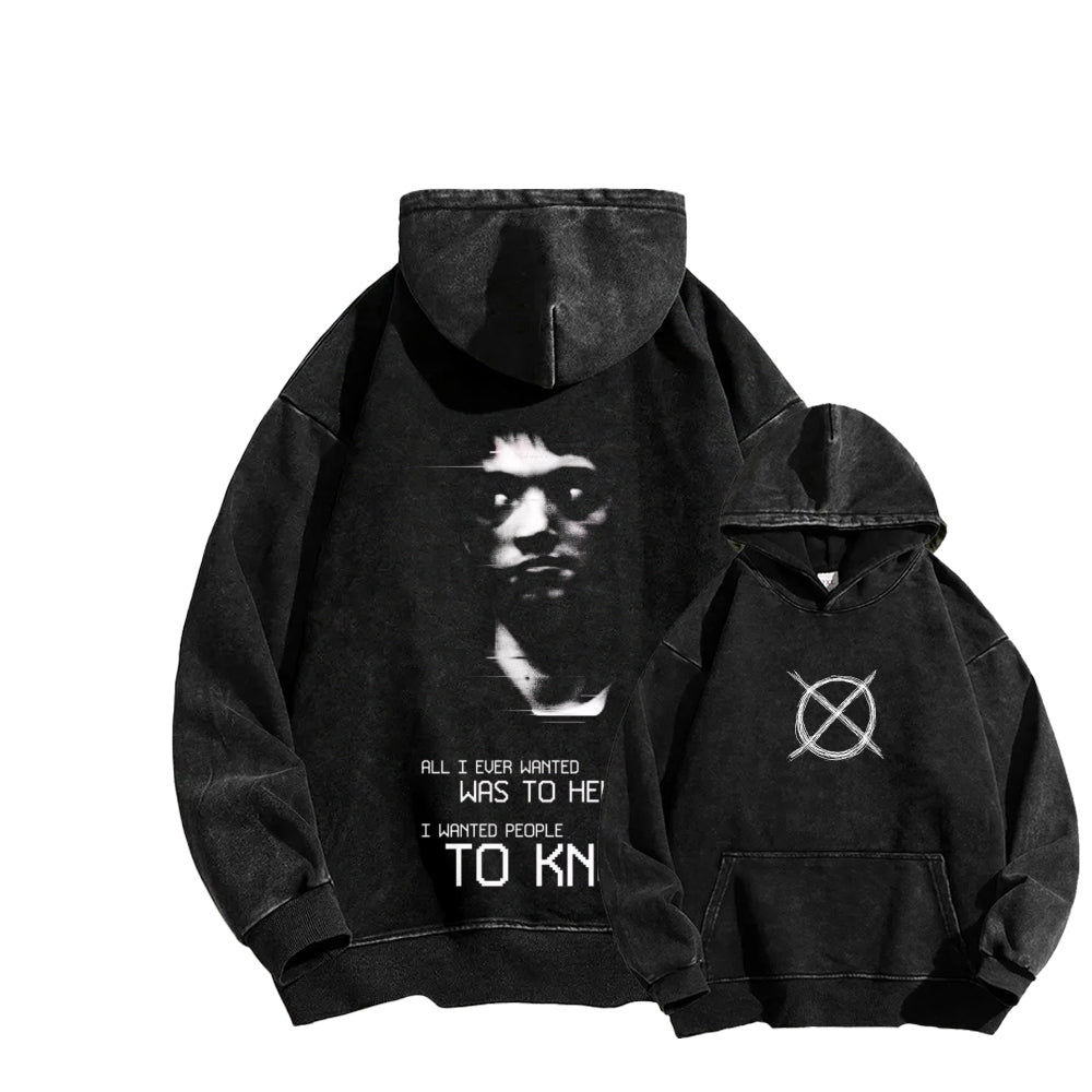 Marble Hornets Unisex Washed Hoodie 2601010684