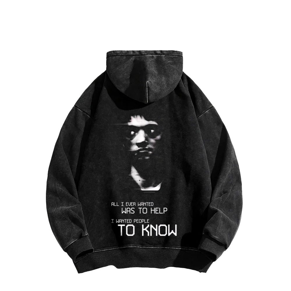 Marble Hornets Unisex Washed Hoodie 2601010684