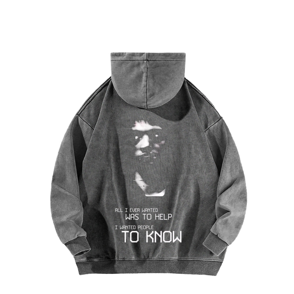 Marble Hornets Unisex Washed Hoodie 2601010684