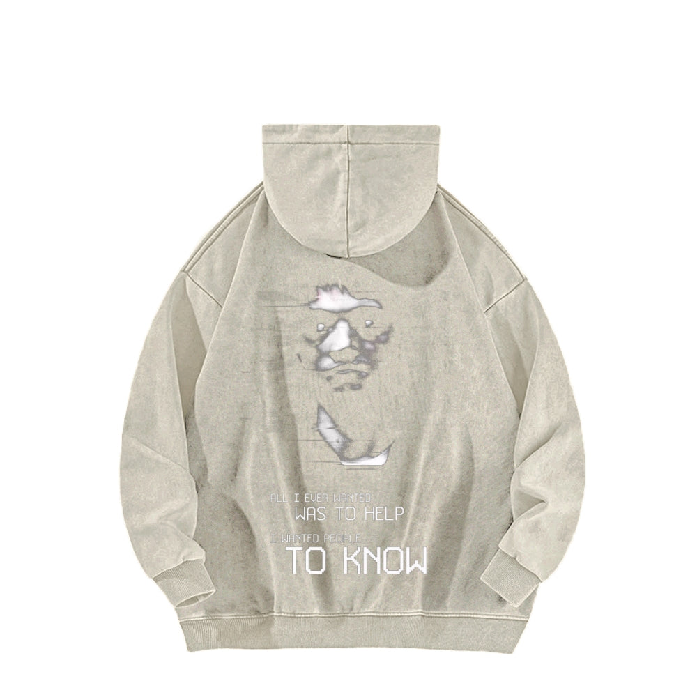 Marble Hornets Unisex Washed Hoodie 2601010684