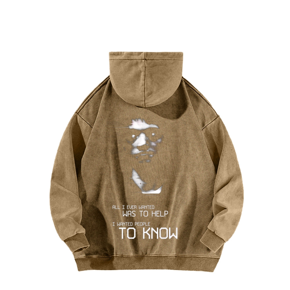 Marble Hornets Unisex Washed Hoodie 2601010684