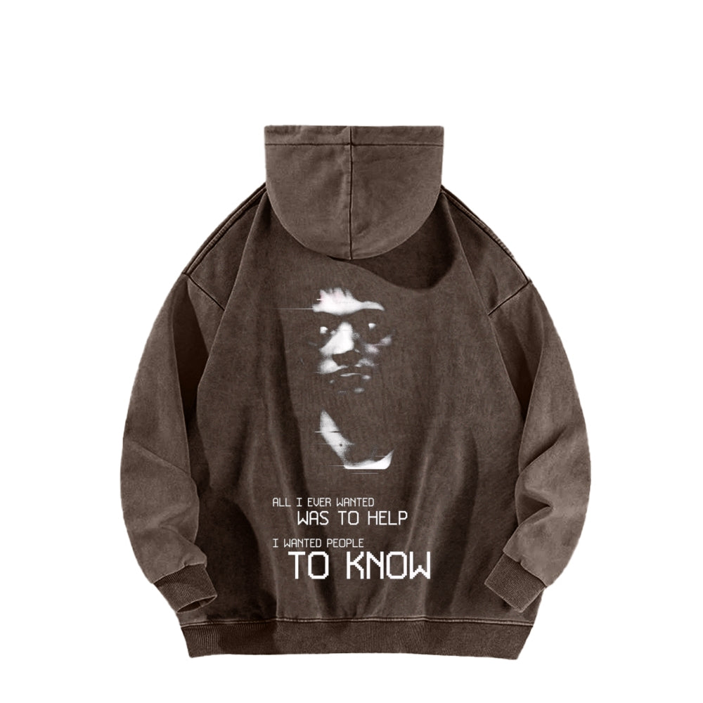 Marble Hornets Unisex Washed Hoodie 2601010684